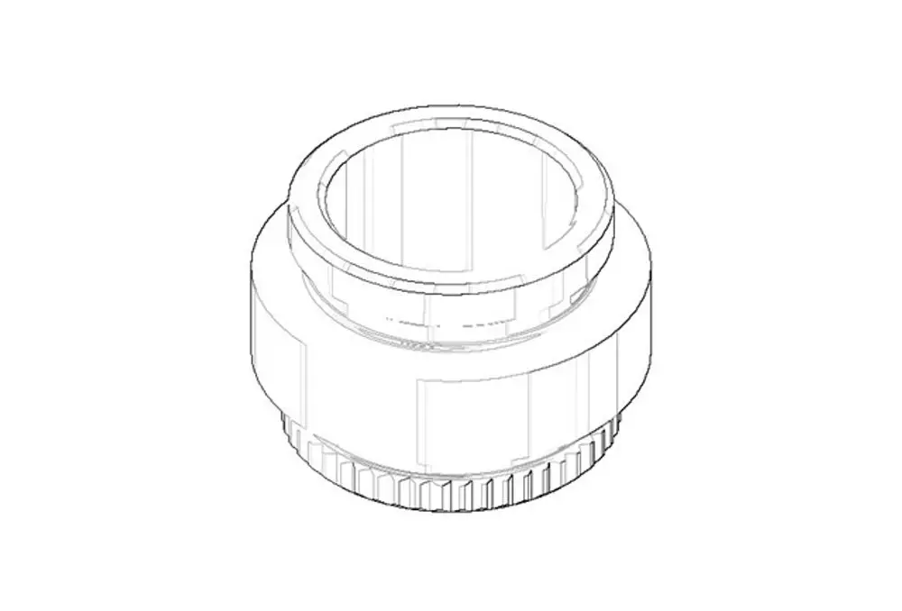 DORNBRACHT Nippel ERSATZTEILE 092403126 D. 27 x 18,5 mm Platin gebürstet, 092403126-06 Galeriebild 1